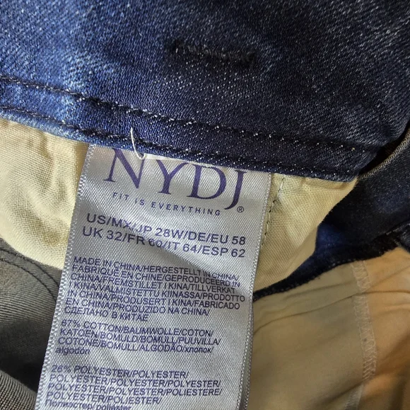 NYDJ Marilyn Straight 28W Hollywood Rendezvous Lift Tuck NWT - Picture 6 of 8